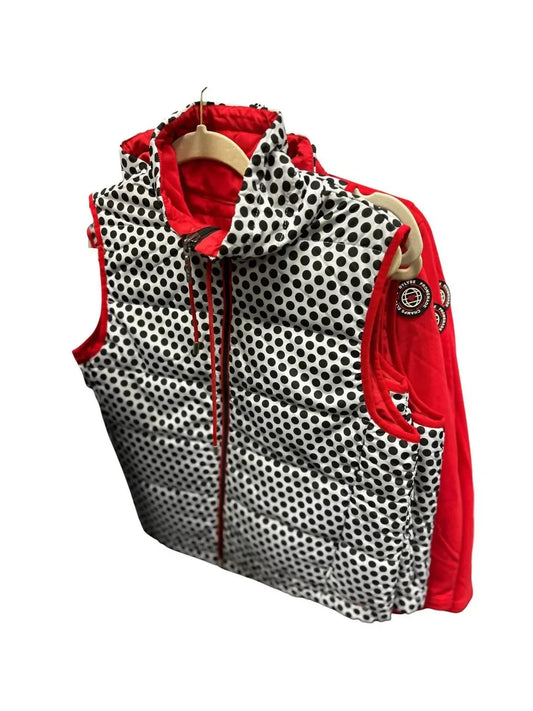 BYLYSE - Women's Dot To Solid Reversible Vest - Rack Hunt