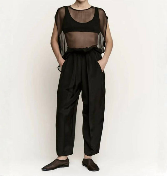 Relaxed 3 Ply Silk Trouser