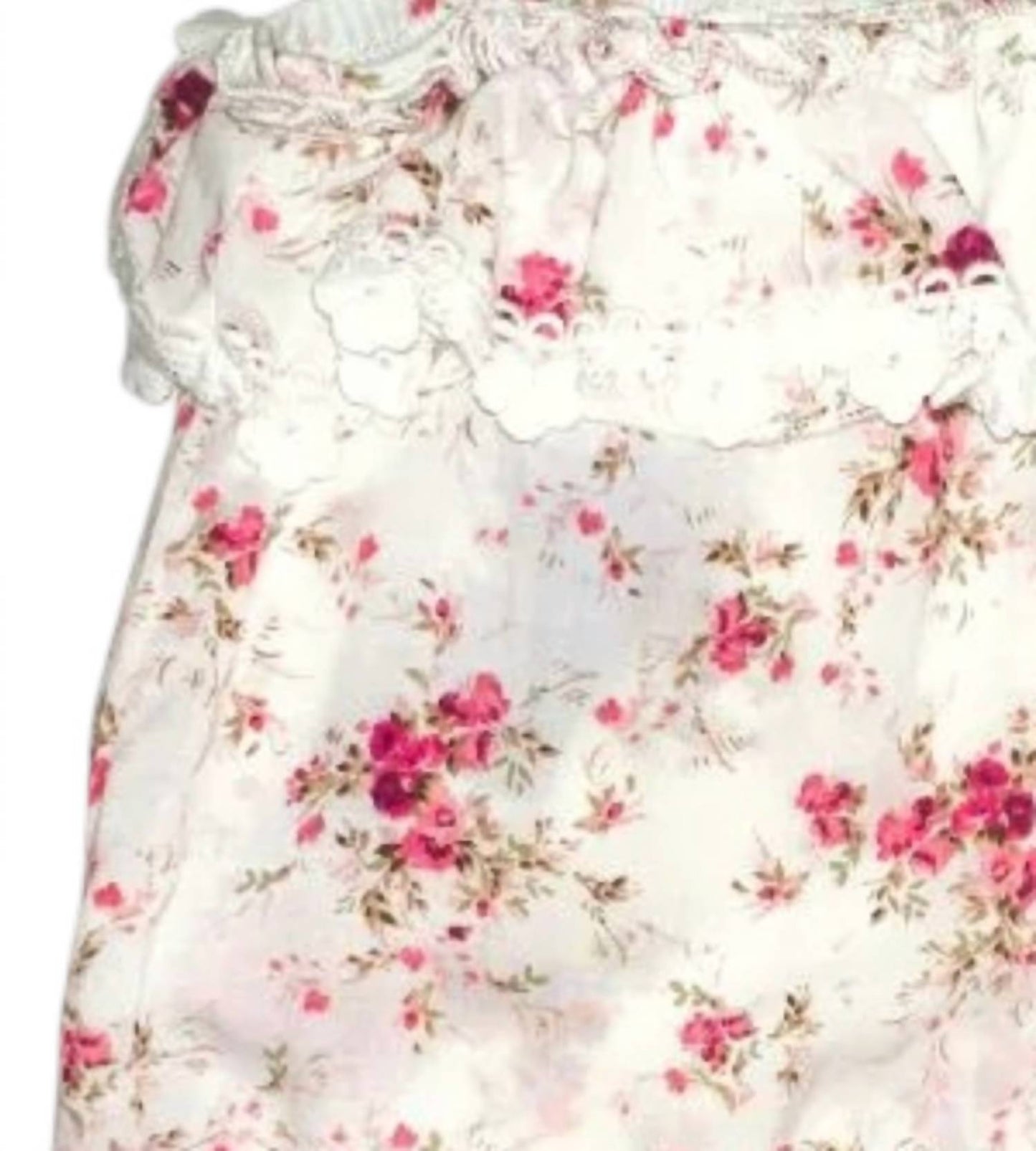 Girl's Floral Ruffled Romper