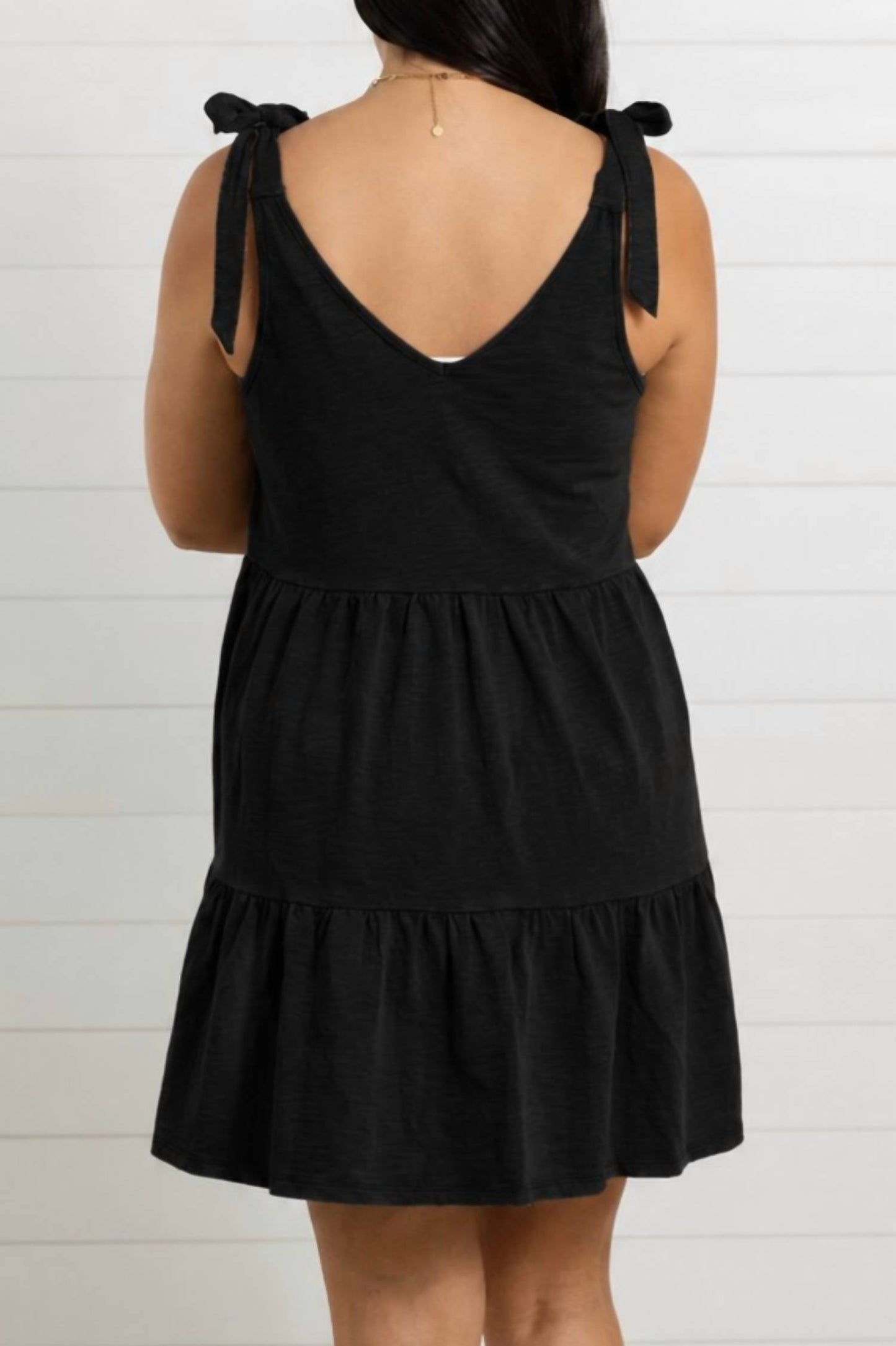 Tie Shoulder Knit Dress