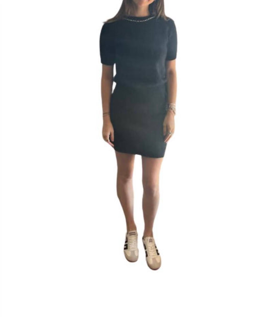 Brushed Cashmere Mini Skirt