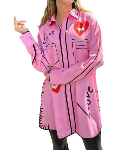 Denim Love - Love Letter Button Down Dress - Rack Hunt