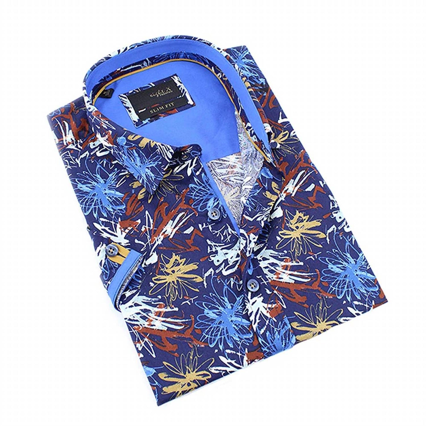Retro Print Short Sleeve Shirt