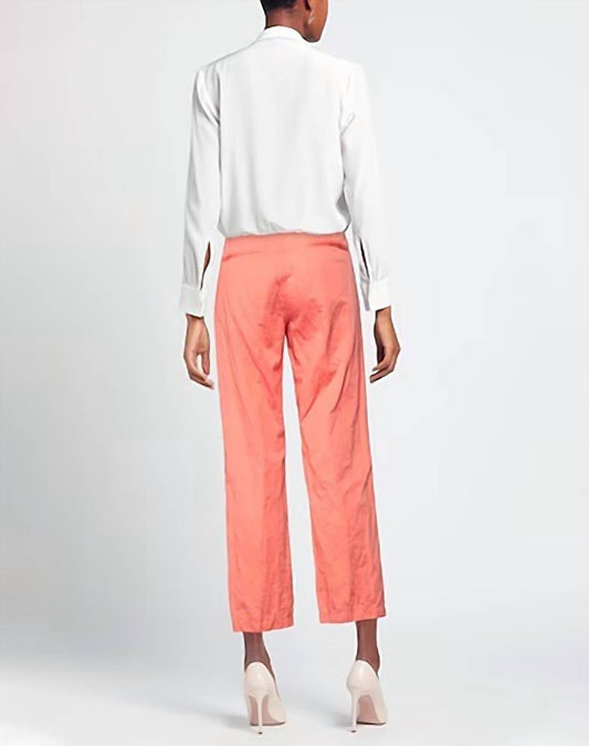 High Waist Cropped Straight Leg Pants