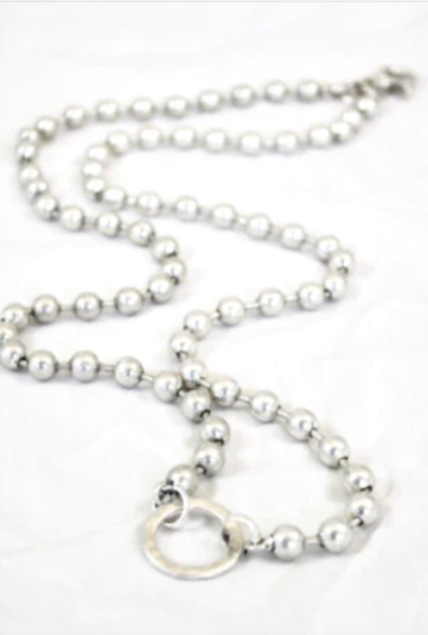 Convertible Chunky Silver Necklace