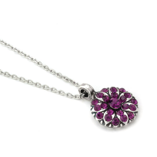 Women's Angel Amethyst February Birthday Pendant