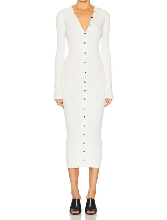 Light Rib Cardigan Long Dress