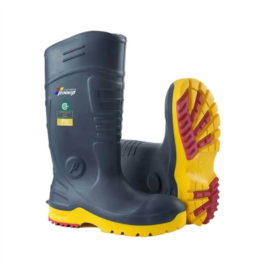 Pinnip - Men's Csa Approved Waterproof Pu Steel Toe Safety Boots - Rack Hunt -