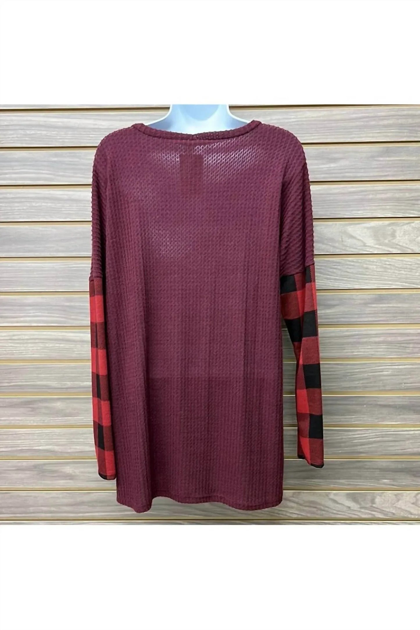 Miss 2 Day - Women's Plaid Long Sleeve Sweater - Rack Hunt