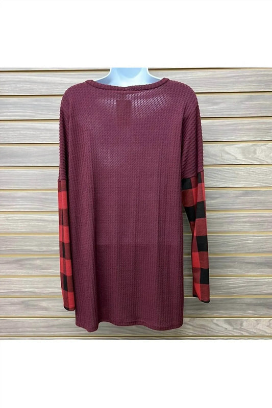 Miss 2 Day - Women's Plaid Long Sleeve Sweater - Rack Hunt