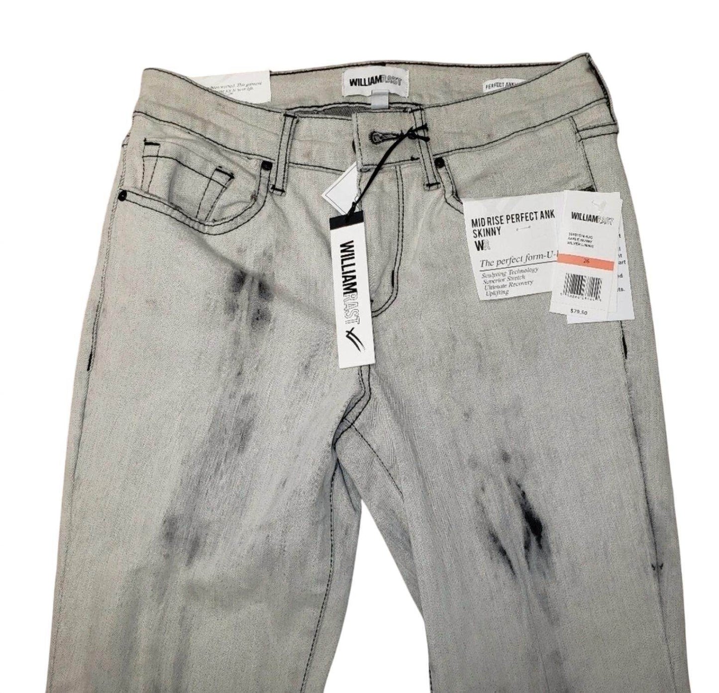 William Rast - Women's Washed Skinny Mid Rise Jeans - Rack Hunt -