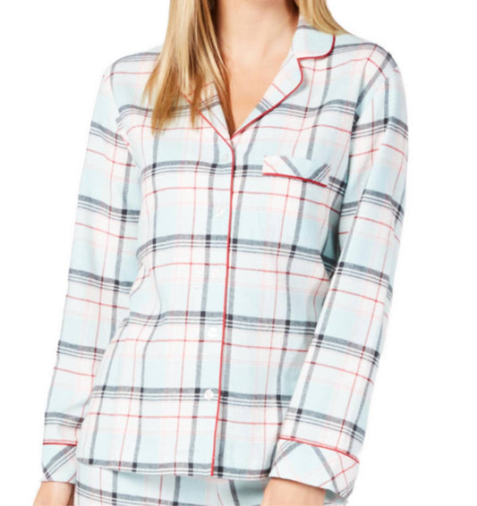 Cotton V-neckline Pajama Top - Petite