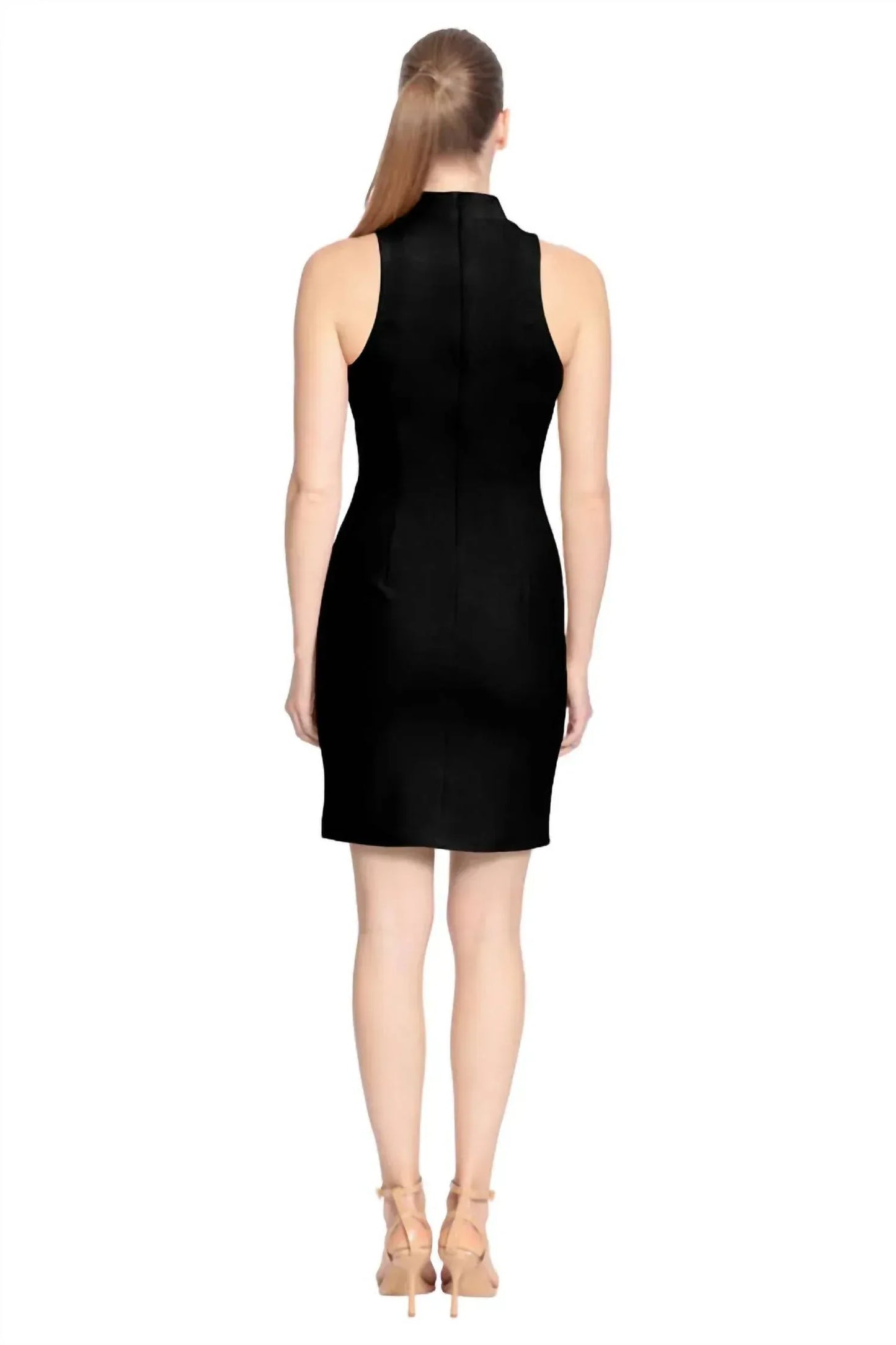 Immediate Apparel - London Times Twist Halter Keyhole Neck Dress - Rack Hunt
