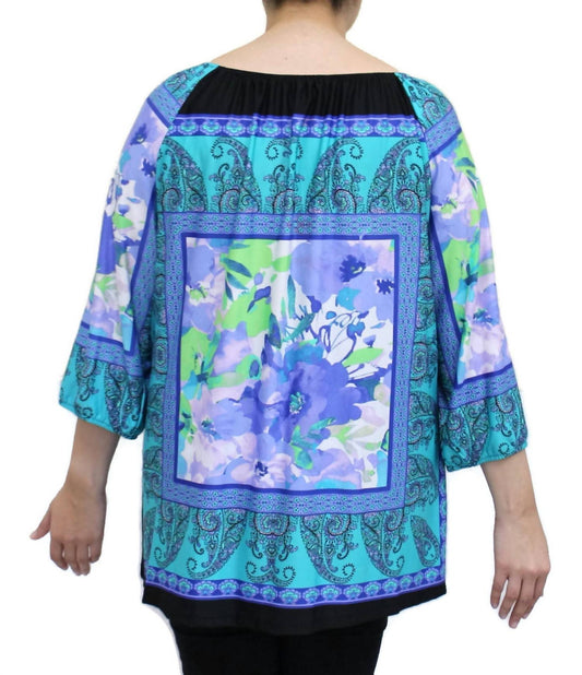Floral Peasant Top