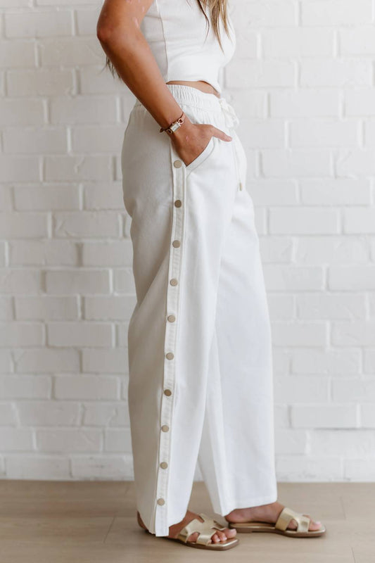 Keep It Easy Wide Leg Denim Pants
