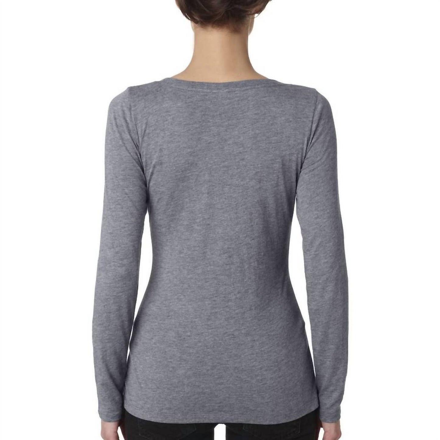 Womens Elephant Spirit Long Sleeve Scoop Neck Tee