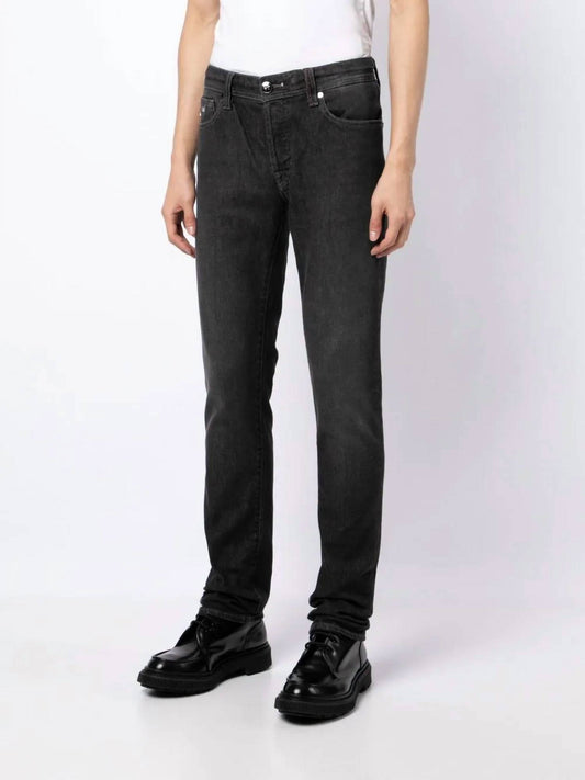Leonardo Stretch Denim Slim Straight Leg Jeans