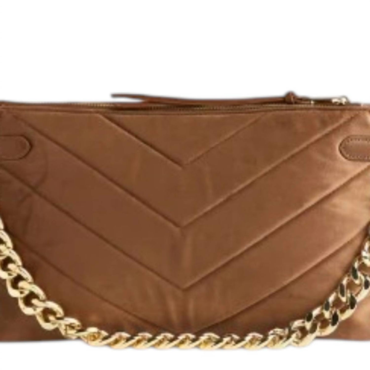 Women's Velvet Envelope Bag With Chain