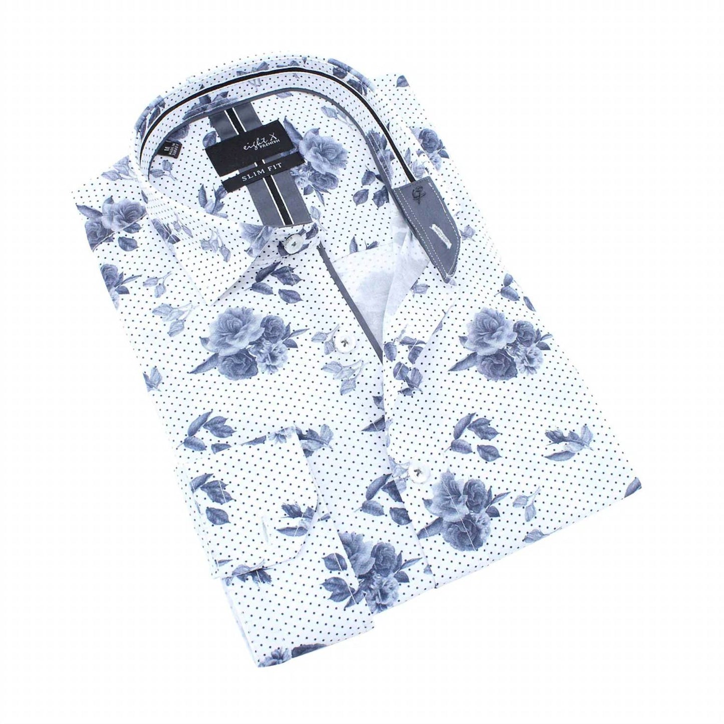 Rose Dot Button Down Shirt