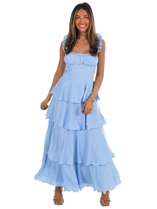 Flutter Away Ruffle Tiered Dress