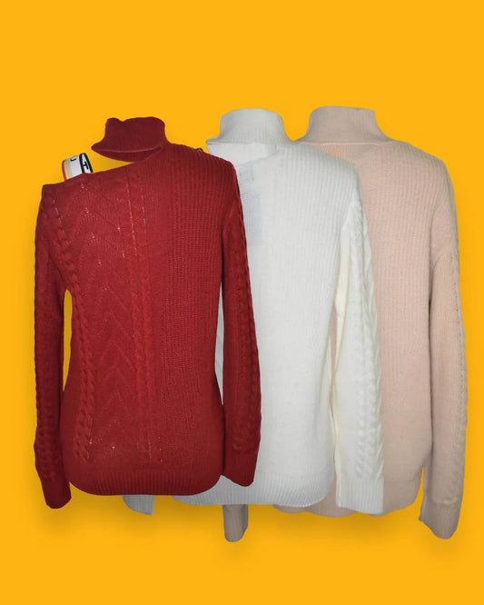 The Athletic Side Of Us - Women's Victorian Cut Out Shoulder Sweater - Rack Hunt