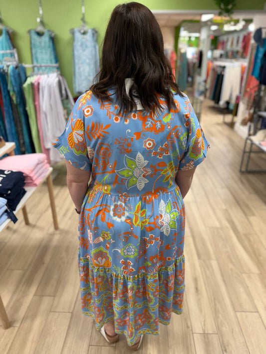 Botanical Oasis Maxi Dress
