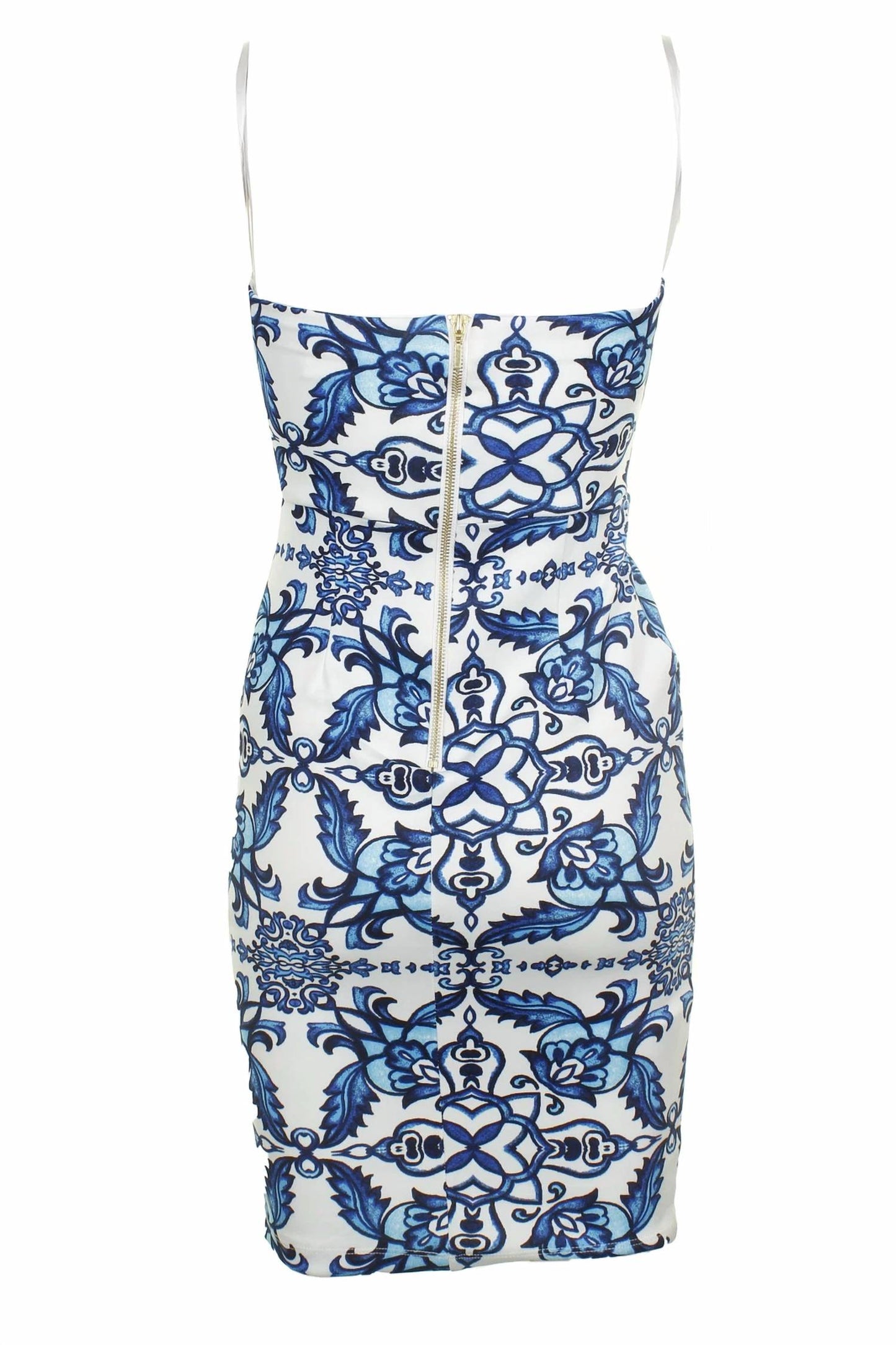 Women's Printed Strapless Bodycon Dress