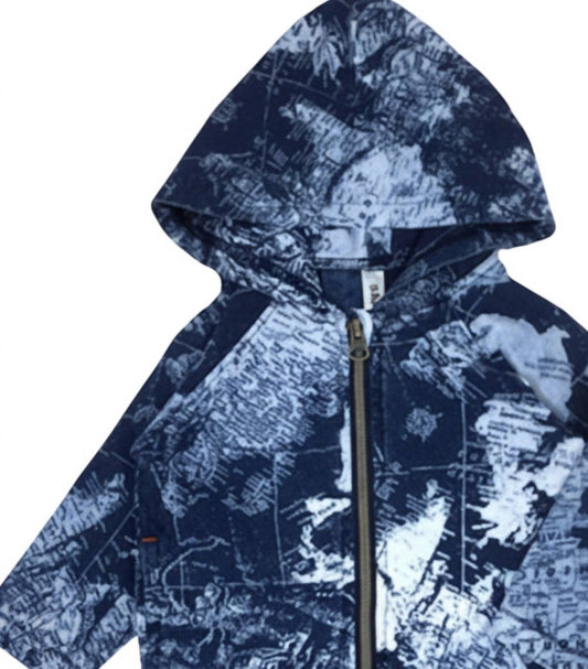 Kids Globetrotter Zip Up Hoodie