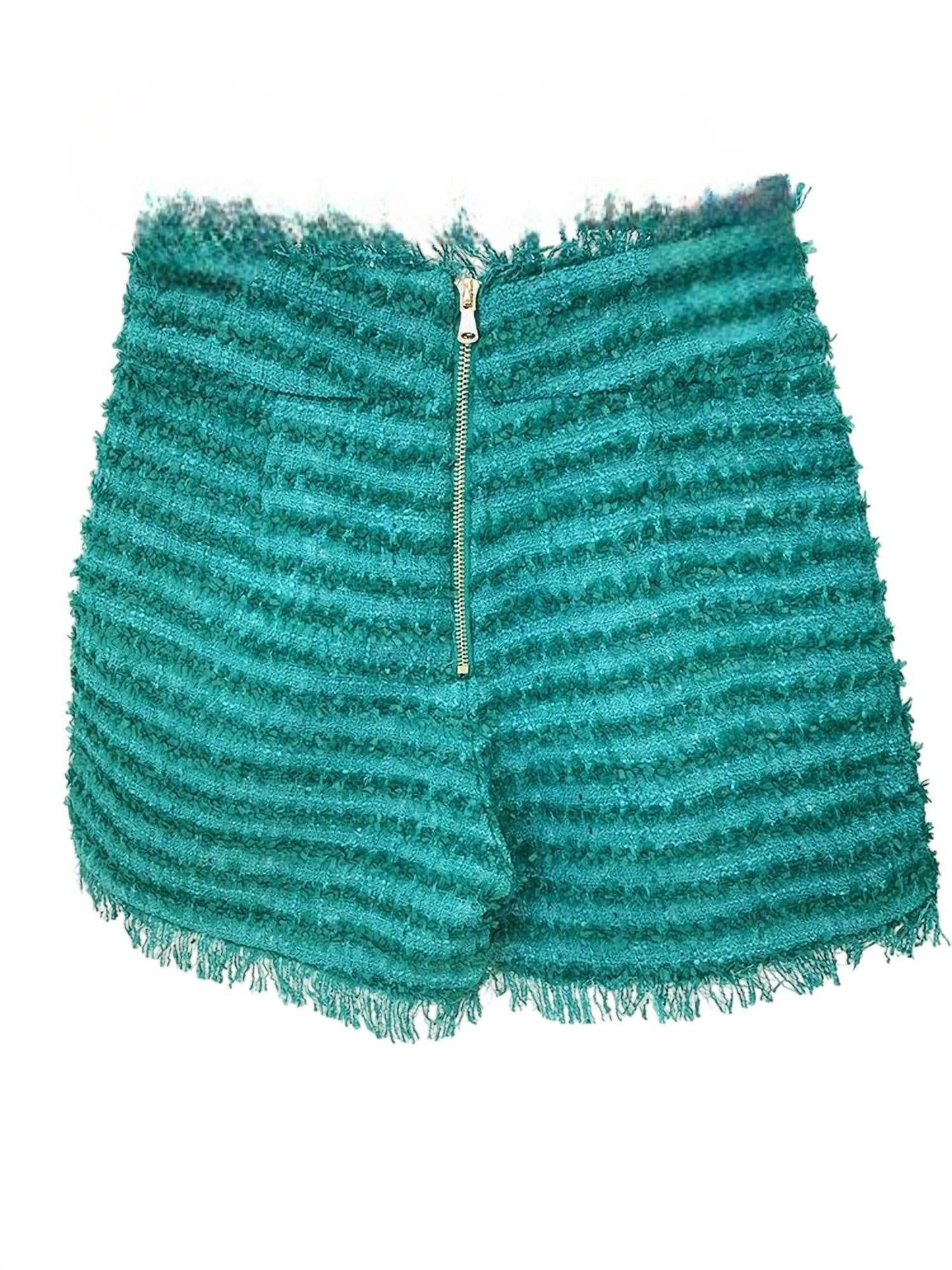 Allara - Nevaeh Tweed High Waisted Shorts - Rack Hunt