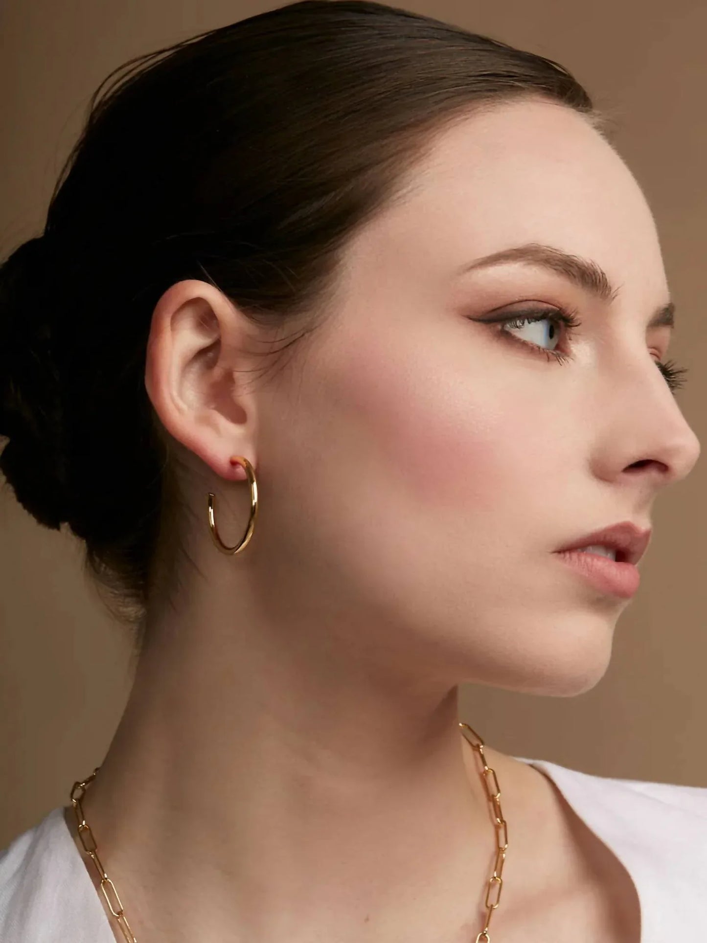Rho - Women's Small Thin Hoop Earring - Rack Hunt