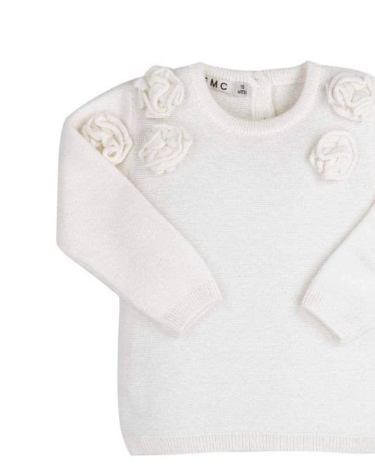 EMC - Girls' Knit Rosette Pullover Sweater - Rack Hunt -