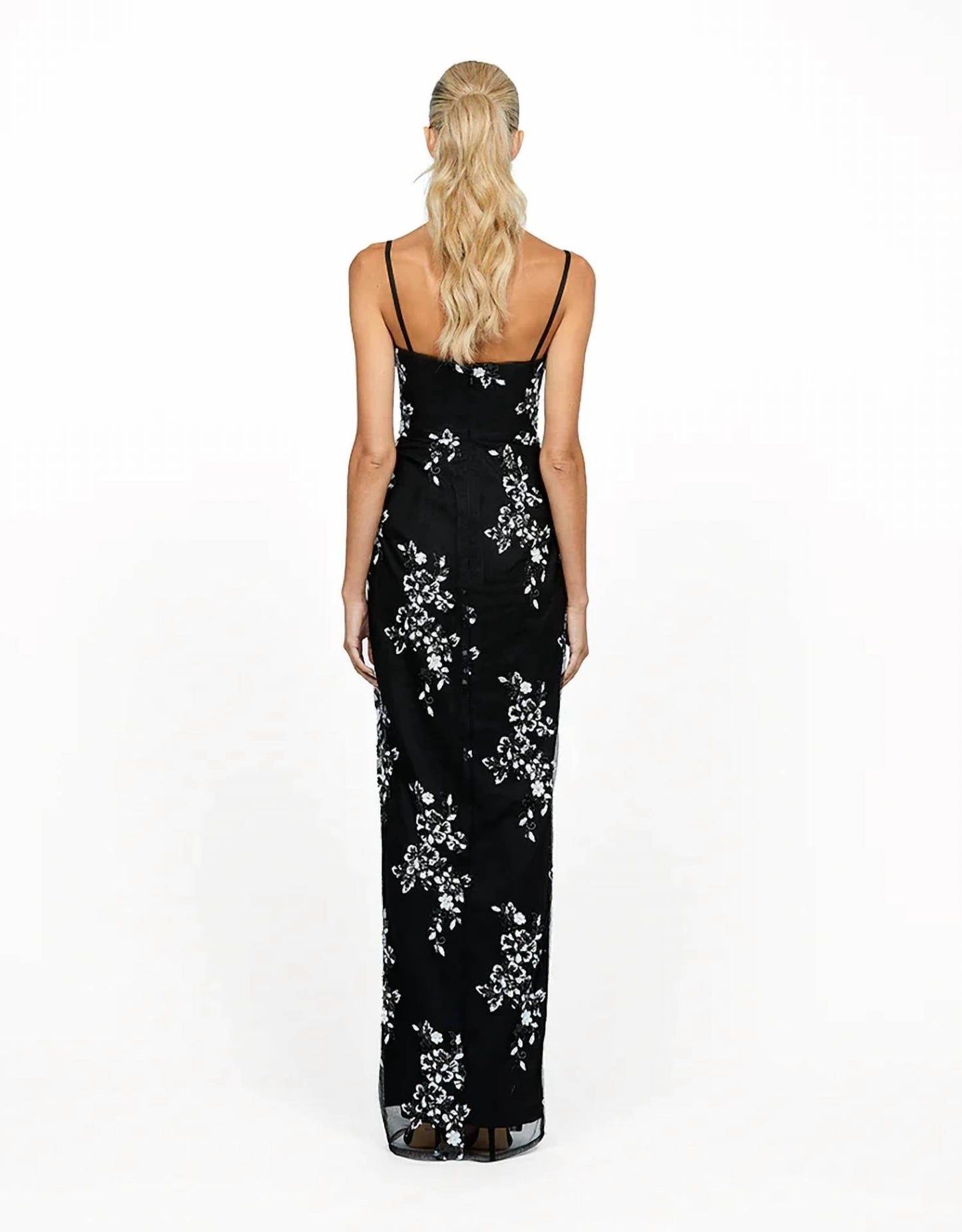 Nightfall Trim Detail Cut Out Maxi Dress