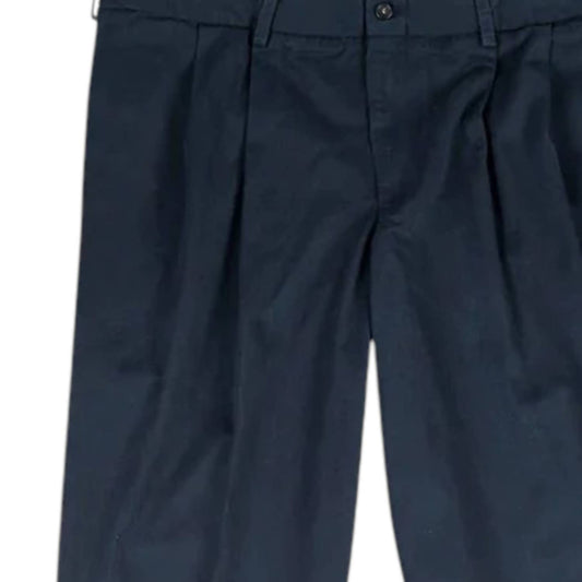 Men's Pleated Classic Fit Chamois Cloth Pants