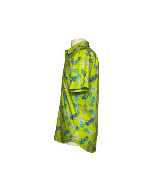 Coradorables - Men's Pineapples Short Sleeve "kalani" Aloha Shirt - Rack Hunt