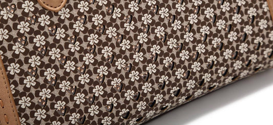 Women's Italy Classic Charm Floral Print Satchel Bag