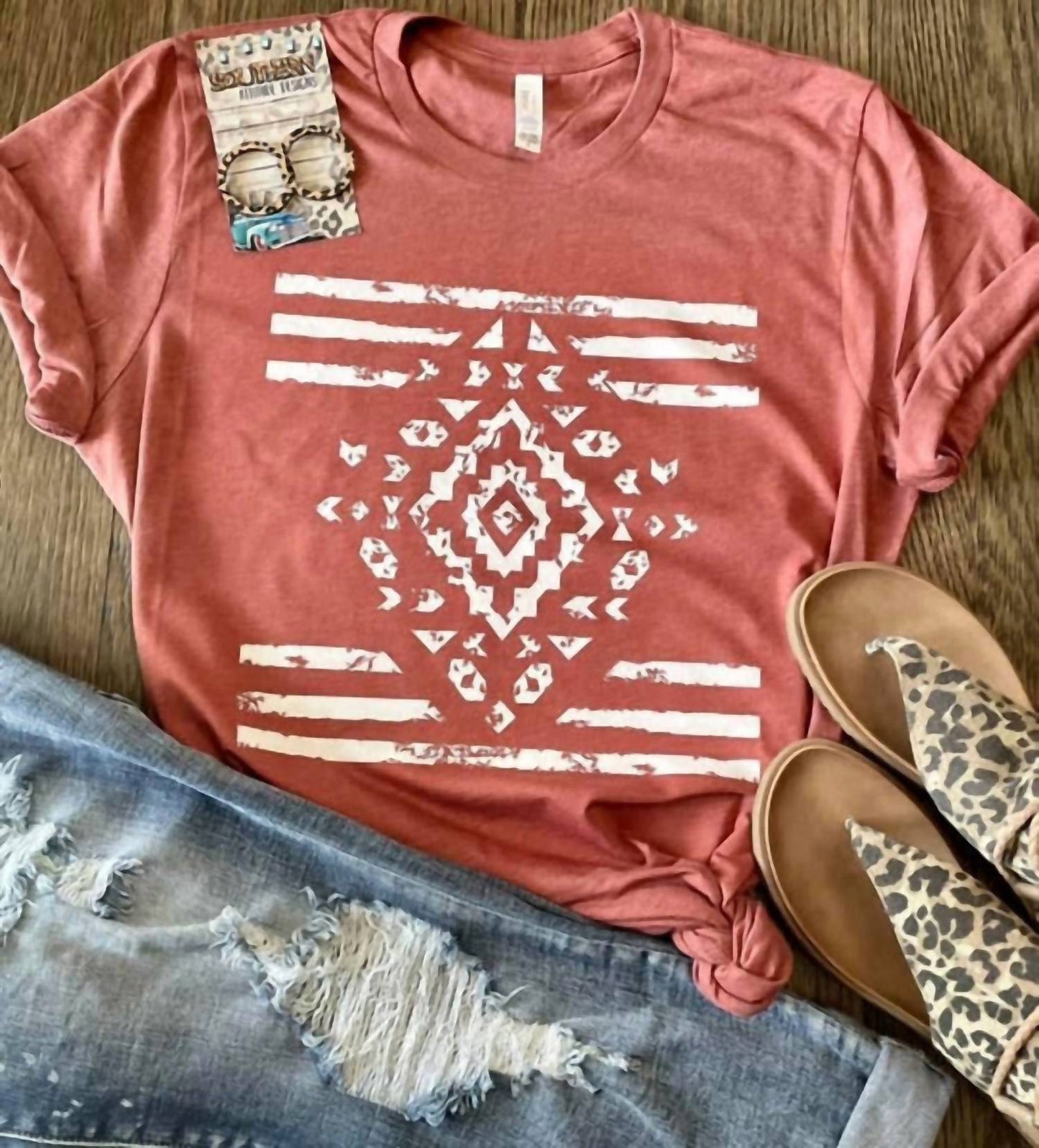 Aztec Tribal Western Graphic Tee