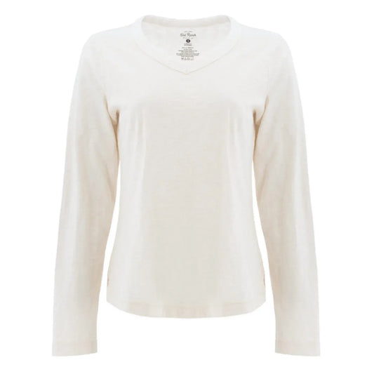 Old Ranch - Layla Organic V-Neck Top - Rack Hunt