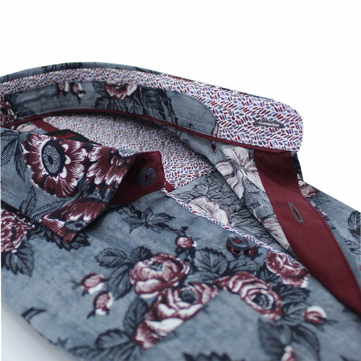 Oxblood Button Down Shirt