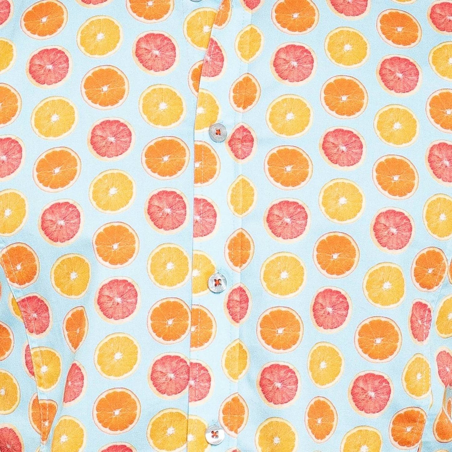 Citrus Squeeze Short Sleeve Button Down Shirt