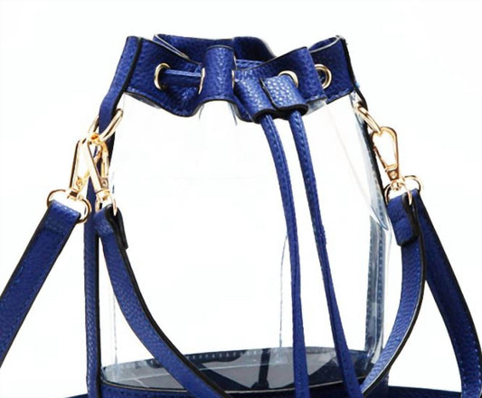 Hana - Women's Clear Crossbody Stadium Bucket Bag - Rack Hunt -