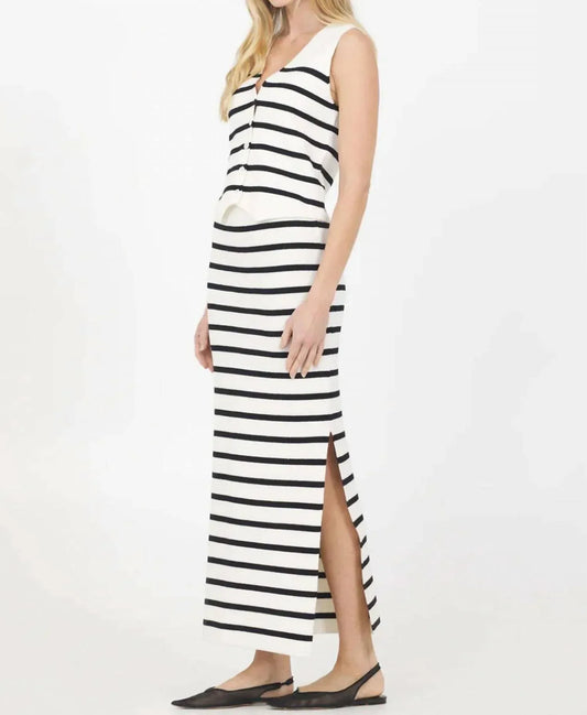 One Grey Day - Celine Striped Maxi Skirt - Rack Hunt