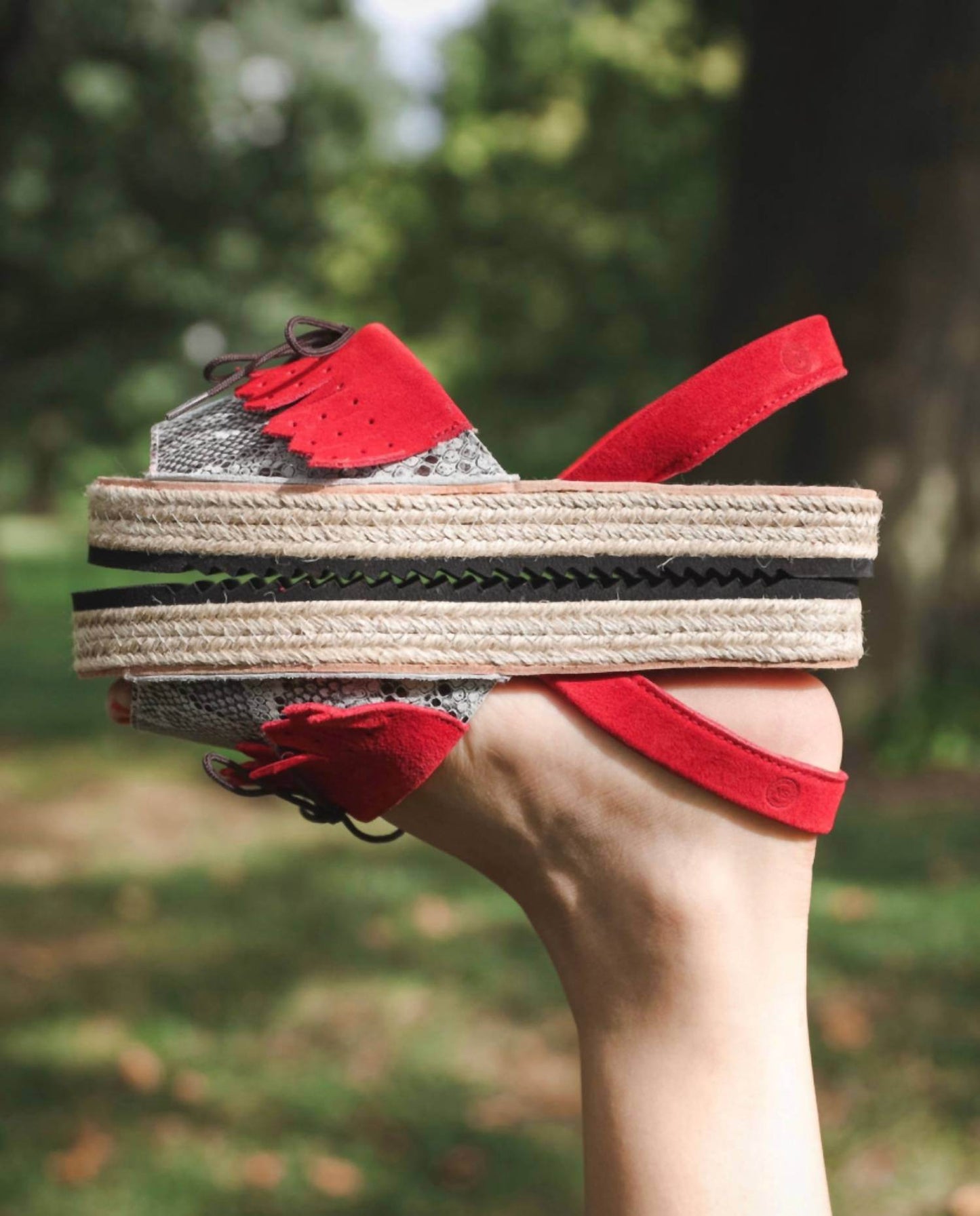 Numa by Spanians - Women's Fringes Wedge Sandal Narrow - Rack Hunt -