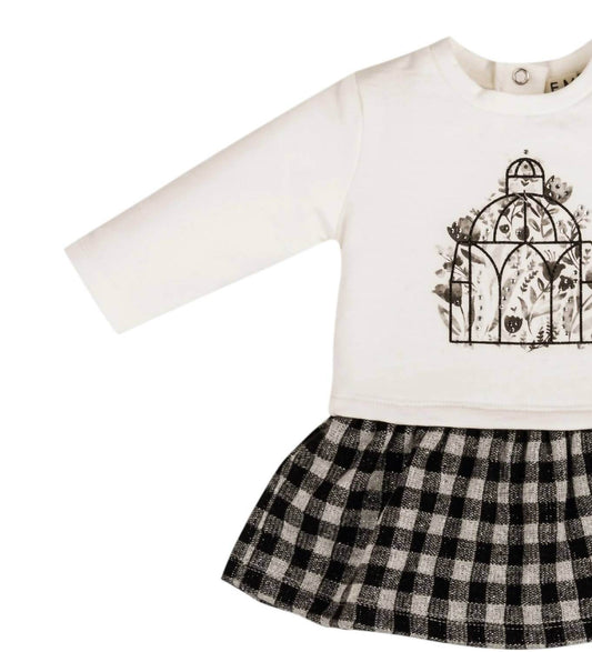 EMC - Floral Fleece & Gingham Knit Dress - Rack Hunt -