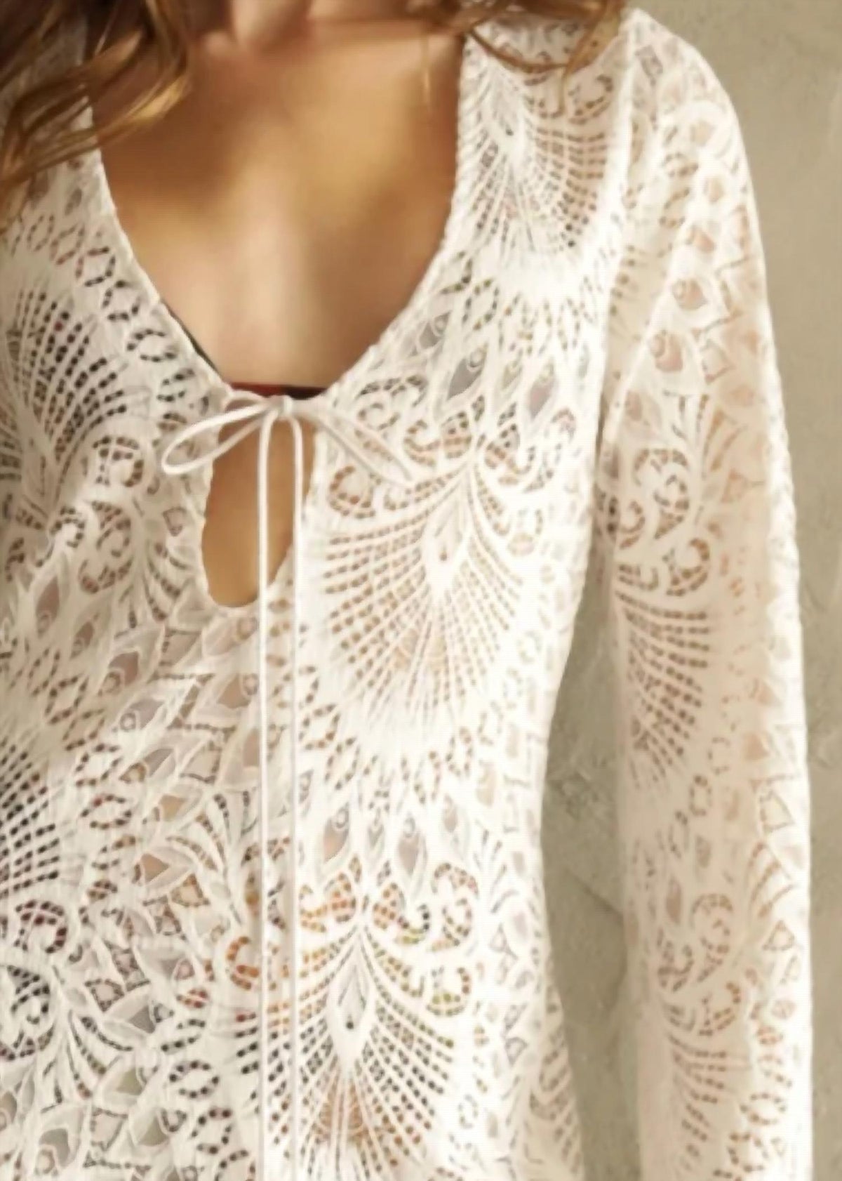 Lanai Lace Maxi Coverup Dress