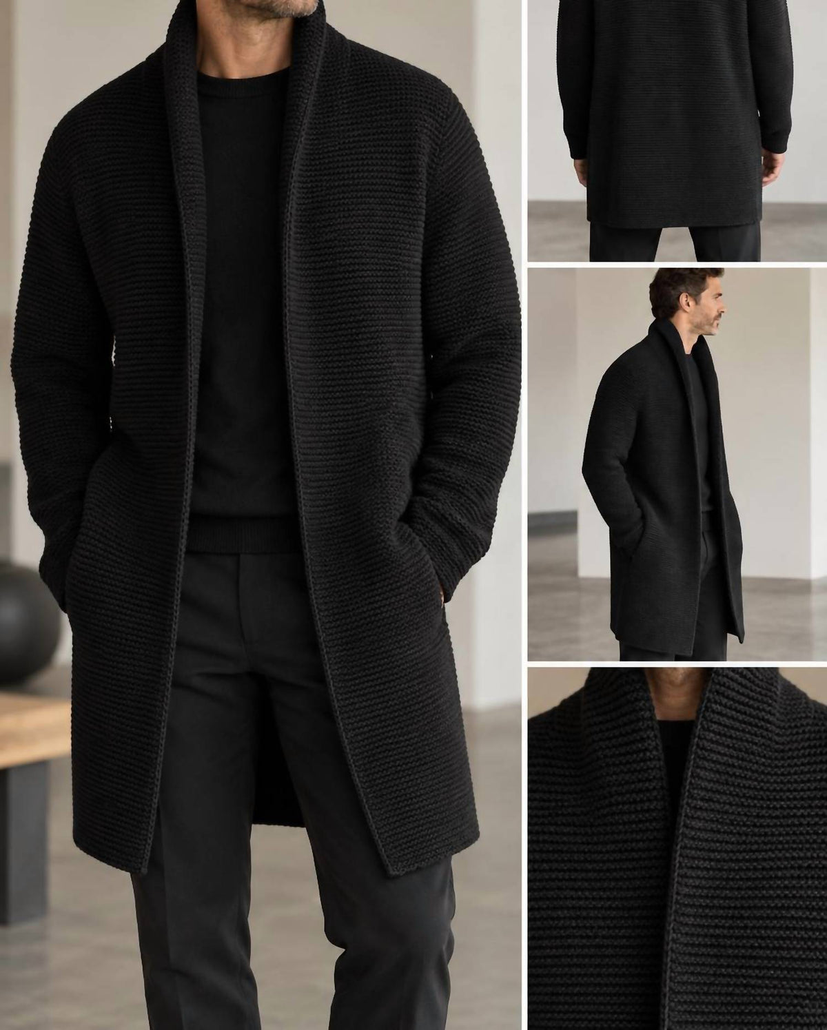 Men's Oversized Cardigan
