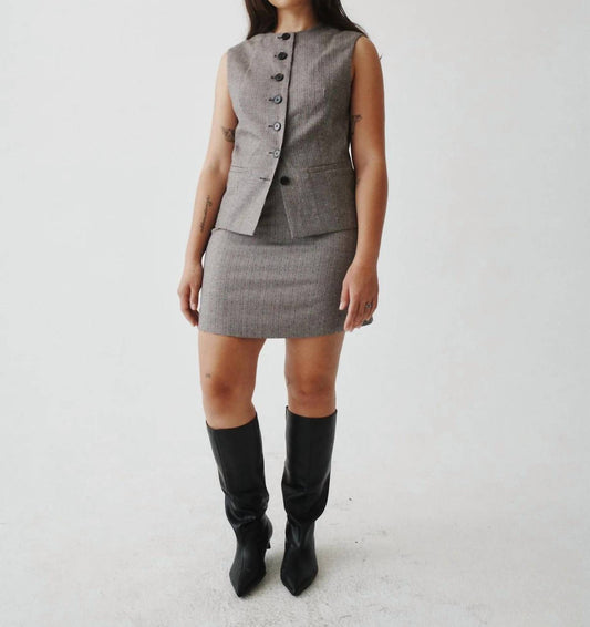 A LINE MINI SKIRT