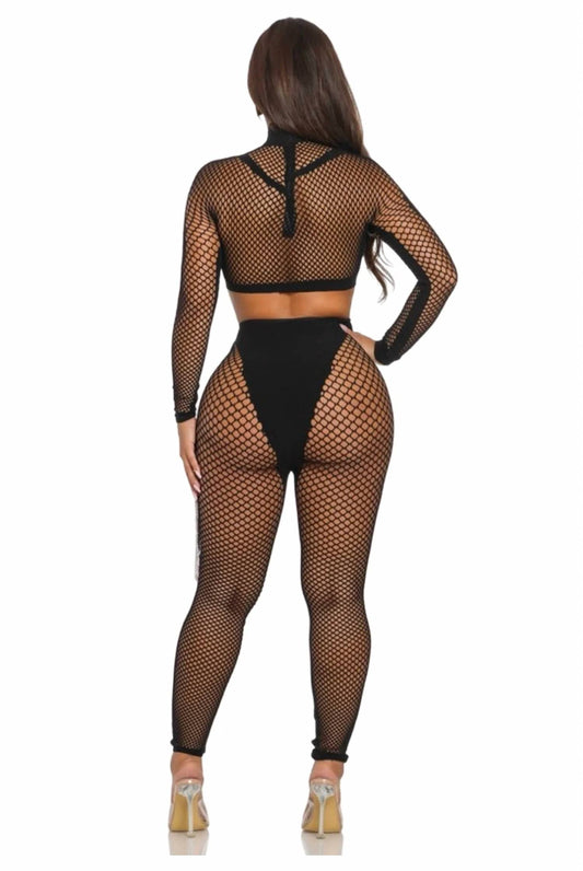 Privacy Sexy Fishnet Pants Set