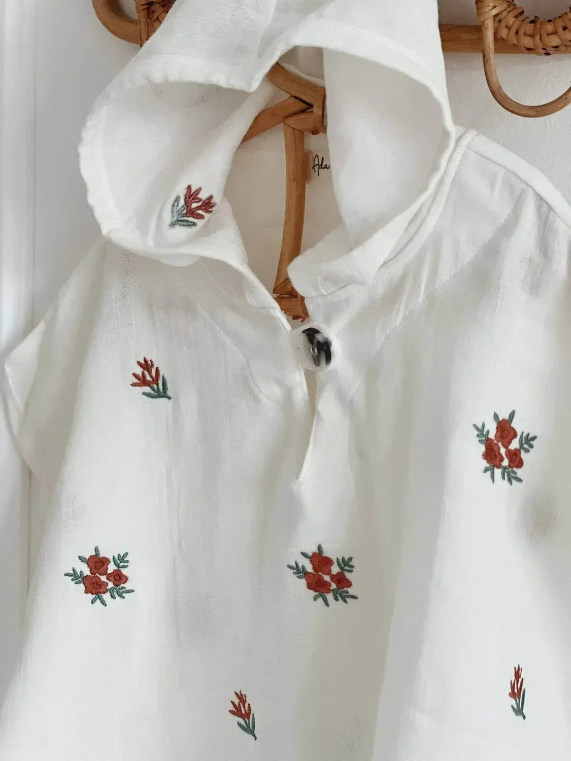 Ada Baby - Floral Organic Muslin Poncho For Baby And Toddlers - Rack Hunt