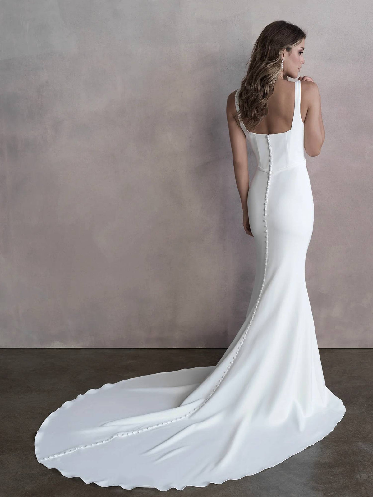 Squareneck Wedding Gown