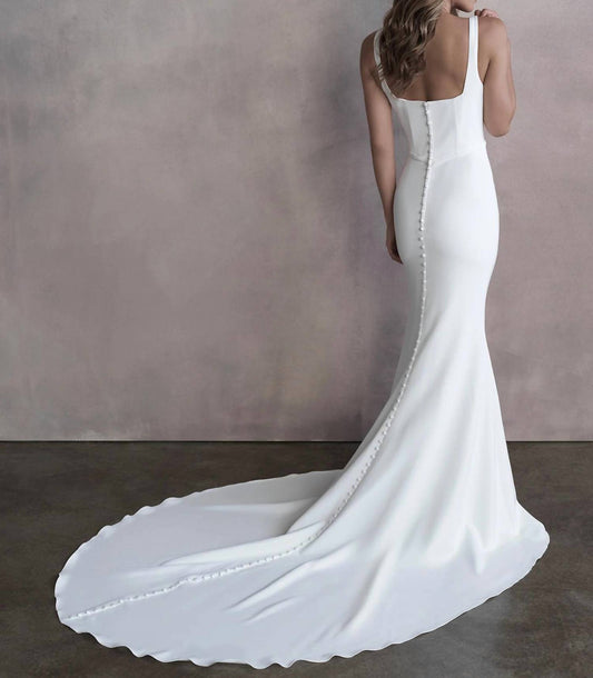 Squareneck Wedding Gown